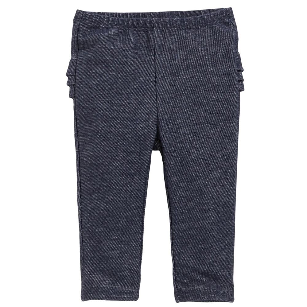 Old Navy Ruffle-Trim Leggings in Denim, Size 6-12M